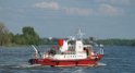 Motor Segelboot mit Motorschaden trieb gegen Alte Liebe bei Koeln Rodenkirchen P084